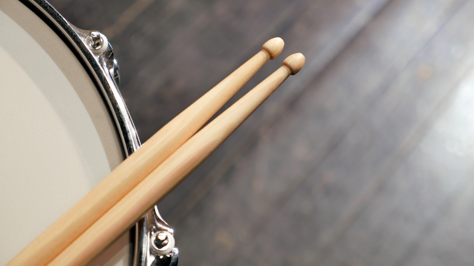 wood drum sticks on snare drum 3696913