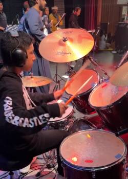 energetic drummer eshan