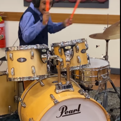 energetic drummer