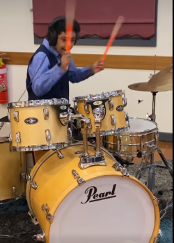 energetic drummer